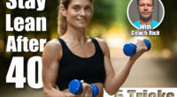 Cheerful motivated sporty woman exercising with small blue dumbbells outdoors, athletic lady holding barbells and smiling, copy space, enjoying her physical activity at public park. Daily Movement Tricks That Keep You Leaner Than People Half Your Age After 40. Cover