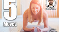 Fitness training sporty positive middle aged woman doing plank exercise in home or yoga class concept exercising workout aerobic. Close up. Sun glare effect. 5 Floor Exercises Build Core Strength Faster Than Sit-Ups After 40. Cover
