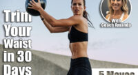 Athletic woman doing fitness training holding a medicine ball. Woman in fitness wear doing workout with a medicine ball outdoors. 5 Quick Standing Ab Moves to Trim Your Waist in 30 Days After 40 (No Crunches). Cover
