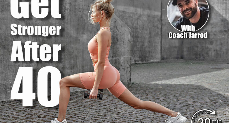 Fitness woman doing exercise outdoor with dumbbells. 6 Standing Exercises That Build More Strength Than Traditional Dumbbell Exercises After 40. Cover