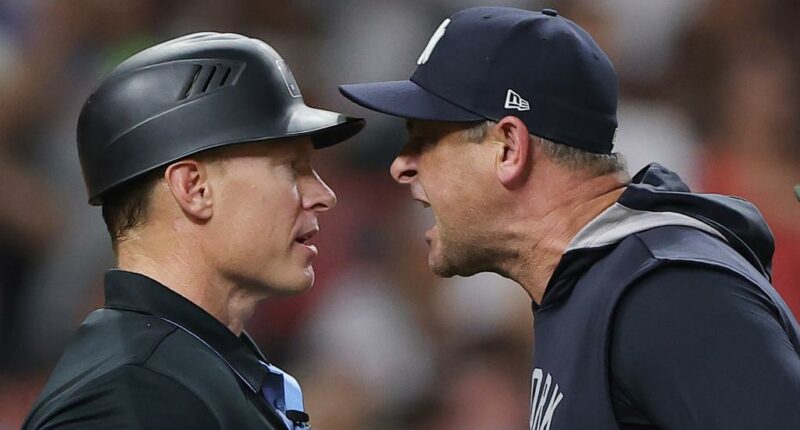 Aaron Boone adamant he has good relationship with umpires