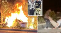 Army football player Larry Pickett Jr. saves driver from burning car in Upstate New York crash