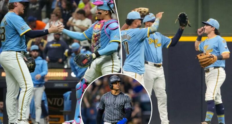 Brewers first team to clinch playoff berth thanks to Mets' eighth straight loss