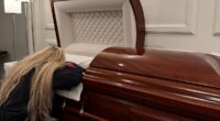 Charlie Kirk's wife collapses onto husband's casket in tender scene