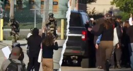 Chicago anti-ICE protesters block vehicles, get hit with tear gas and pepper balls