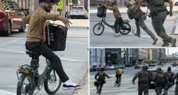 Chicago biker provokes border patrol agents, claiming he's not a 'US citizen' before wild chase