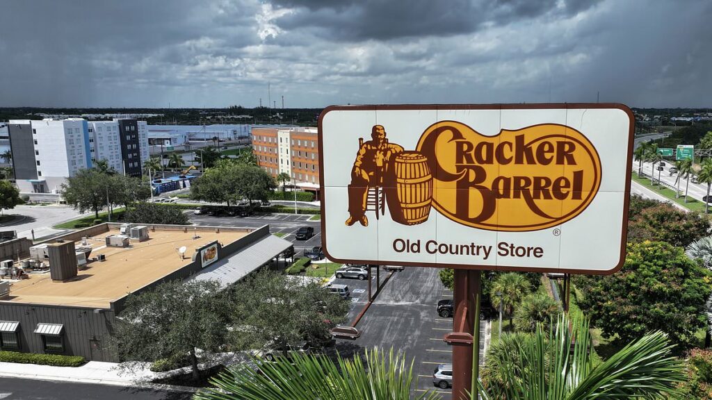 Cracker Barrel shares slump 10% after first results since woke rebrand