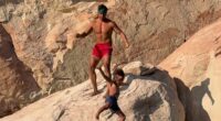 Dad who threw son from cliff in viral video responds to backlash