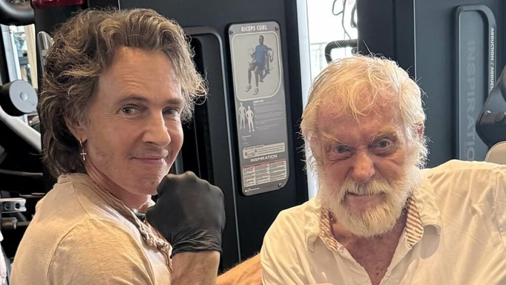 Dick Van Dyke, 99, flexes muscles at gym with unlikely celebrity pal