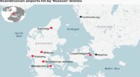 FIVE HUNDRED drone sightings are reported in Denmark