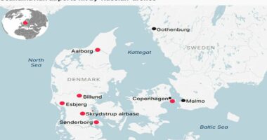 FIVE HUNDRED drone sightings are reported in Denmark