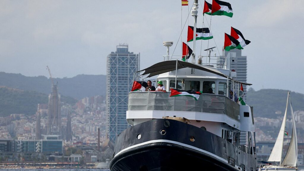 Greta Thunberg's Gaza flotilla 'is forced to turn back to Spain'