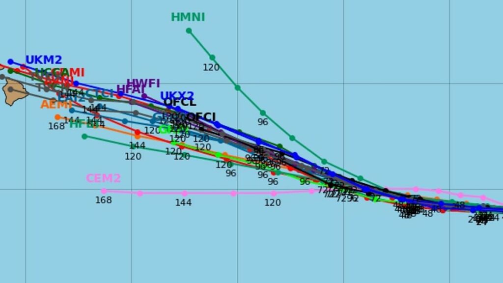 Hurricane Kiko will make historic direct hit on US, models predict
