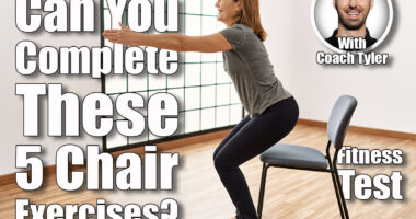 Middle age caucasian woman smiling confident training at sport center. If You Can Complete These 5 Chair Exercises Without Stopping, Your Fitness Is Top-Tier. Cover
