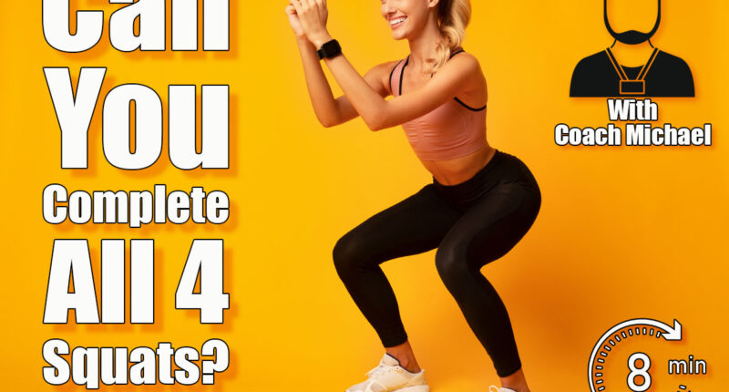 Young adult girl doing heavy duty squats in gym with barbell. If You Can Do These 4 Squat Variations, Your Lower Body Is Bulletproof. Cover