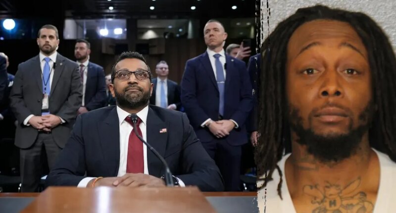 Kash Patel, FBI hit train stabbing suspect with federal charge in commuter's on-camera attack