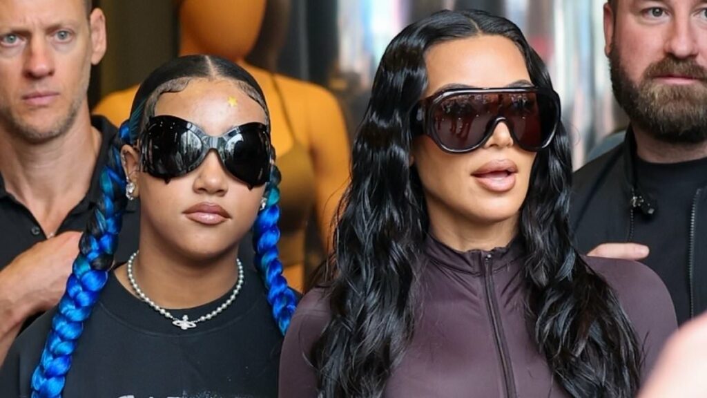 Kim Kardashian is outshone by daughter North West, 12, at SKIMS event