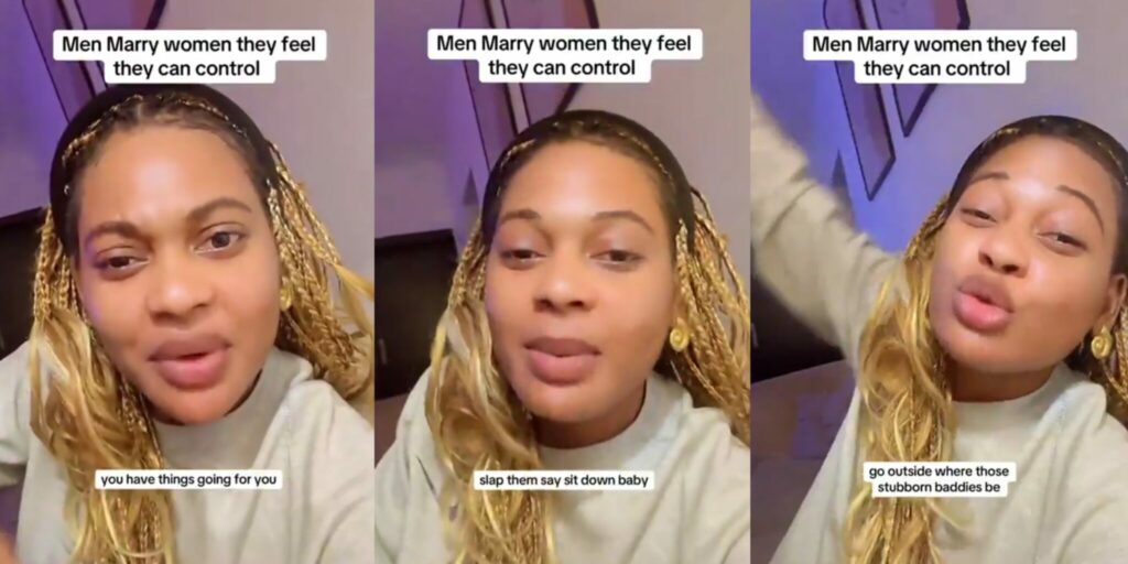 Lady sparks online debate, says men prefer submissive women to knowledgeable ones