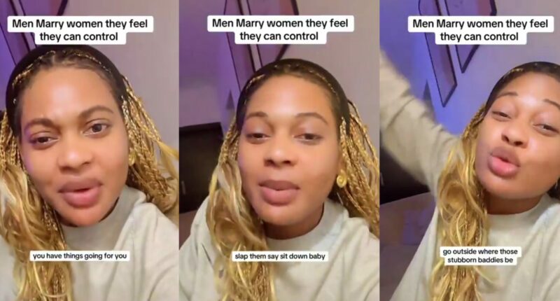 Lady sparks online debate, says men prefer submissive women to knowledgeable ones