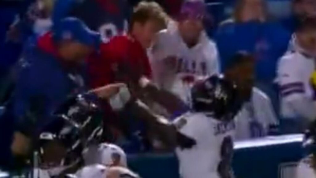 Lamar Jackson shoves Bills fan as touchdown celebration turns ugly