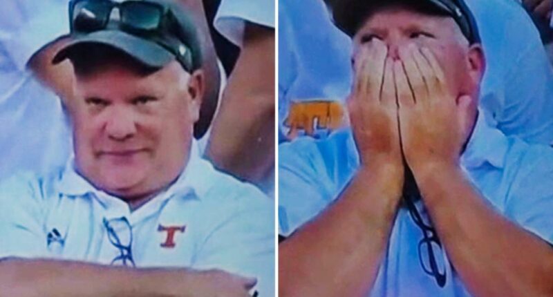 Lifelong Vols fan goes viral for animated reactions during Tennessee-Georgia football game: 'I got Coldplayed'