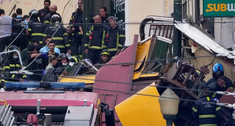 Lisbon’s historic Glória Funicular derails, leaving at least 15 dead, 18 injured: report