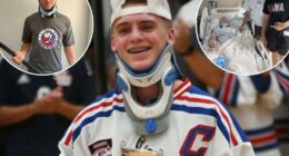 Long Island high school hockey player now walking after near-death experience