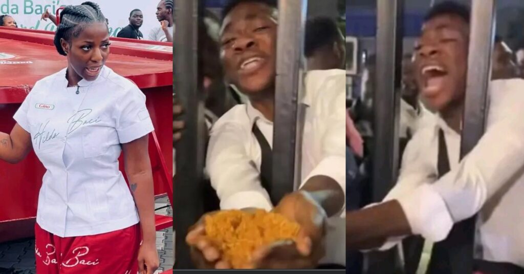 Man who collected jollof rice with bare hand at Hilda Baci’s world’s largest jollof cook-off receives assistance
