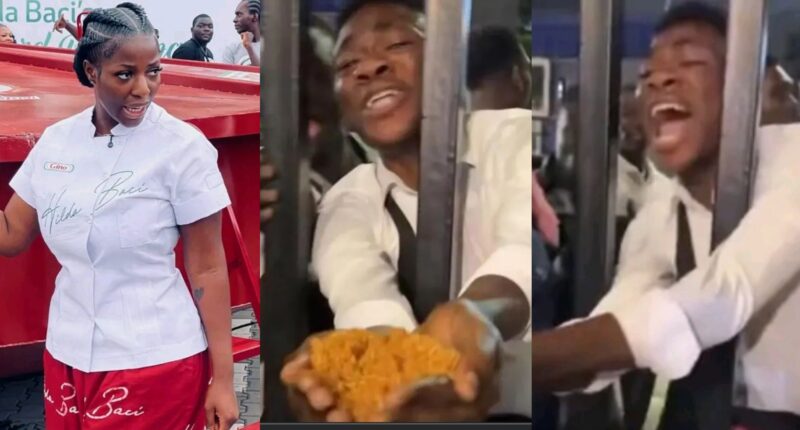 Man who collected jollof rice with bare hand at Hilda Baci’s world’s largest jollof cook-off receives assistance