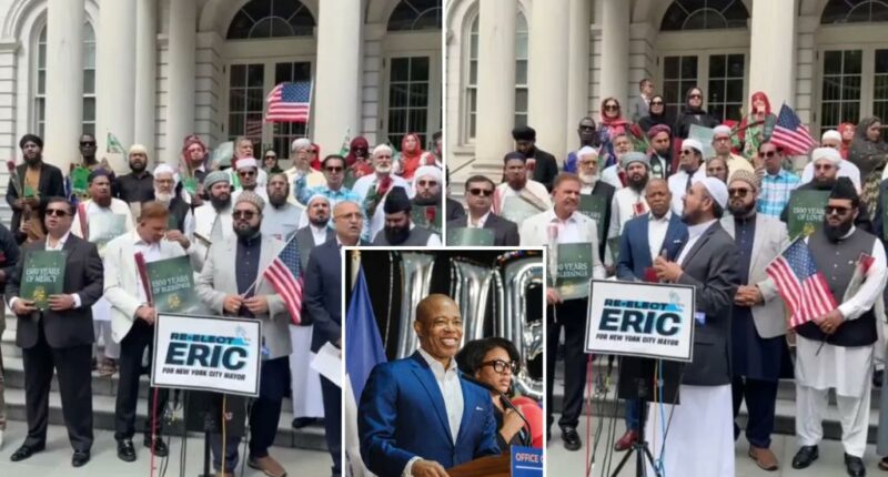 Mayor Adams gathers with Muslim leaders for what was billed as campaign endorsement event