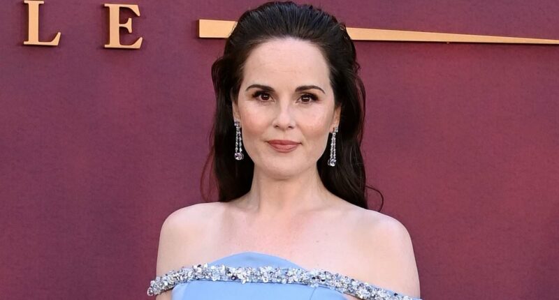 Michelle Dockery reveals she's PREGNANT at Downton Abbey premiere