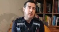 Moment British cops tell American gran to apologise for online posts
