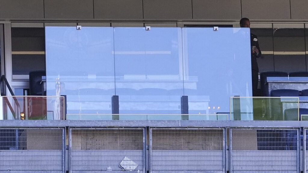 Reinforced glass that will keep Donald Trump safe at Yankees revealed