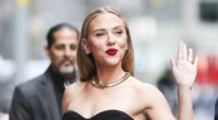 Scarlett Johansson looks elegant as she arrives at The Late Show