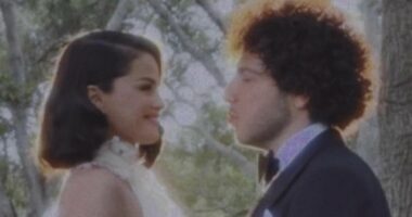 Selena Gomez and Benny Blanco pose for romantic wedding photos