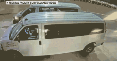 Surveillance video shows Dallas ICE agents protecting detainees as gunfire rains down on facility