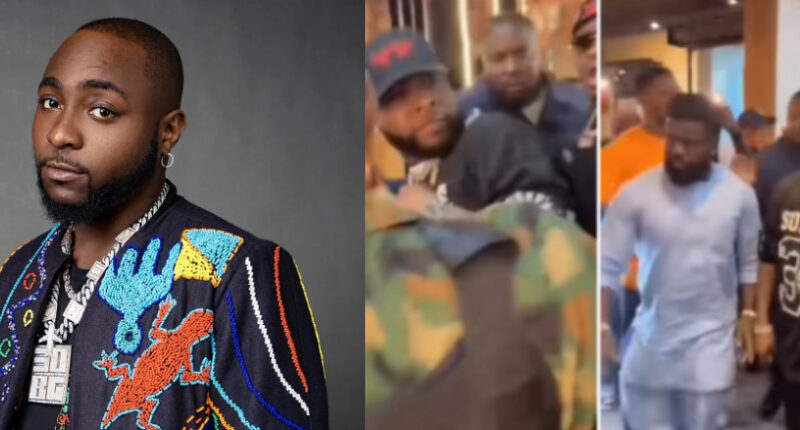 That Was My Security- Davido Clarifies Viral Video of Him Being Hit on the Head in Warri