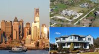 The NY housing markets with the fastest-growing values are around NYC