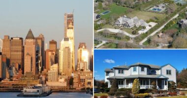 The NY housing markets with the fastest-growing values are around NYC