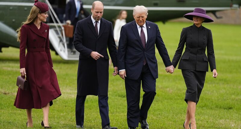 The Prince and Princess of Wales welcome Donald Trump to Windsor
