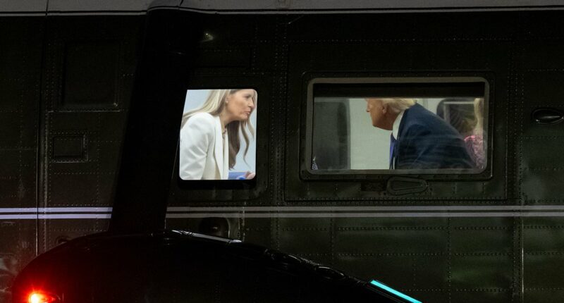 Trump and Melania caught in awkward conversation on Marine One