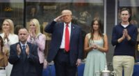 Trump arrives at US Open to mixed reception; Match delayed for security