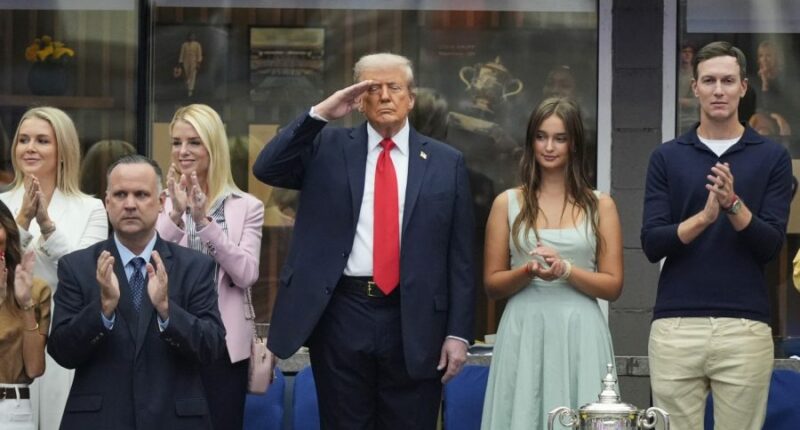 Trump arrives at US Open to mixed reception; Match delayed for security