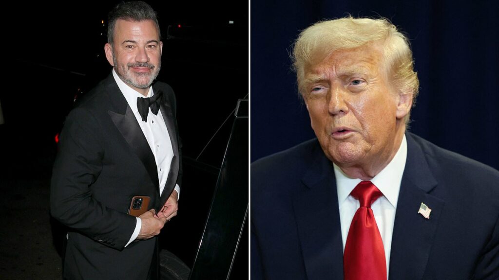 Trump threatens to sue 'Fake News' ABC as Jimmy Kimmel returns