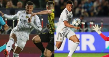 UCL: Mbappé bags hat-trick as Real Madrid thrash Kairat Almaty 5-0