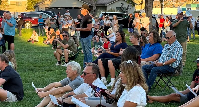 Vigil for Charlie Kirk held in alleged gunman's Utah hometown draws hundreds of mourners