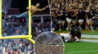 Virginia fans storm field after upset win over Florida State in bonkers college football scene