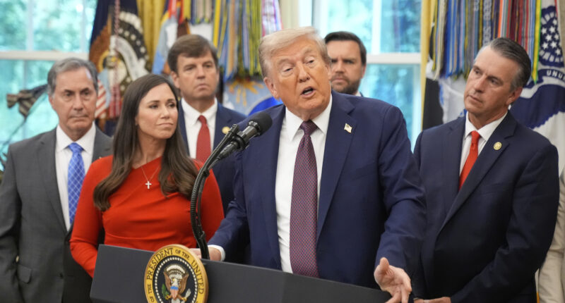 Watch: Trump responds after being asked about reports that he was dead