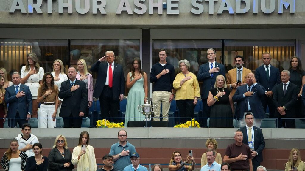 Who's who in Trump's US Open box?