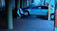 A car has come crashing into an alterations shop in Adelaide, with witnesses hailing it a "miracle" that no one was injured.